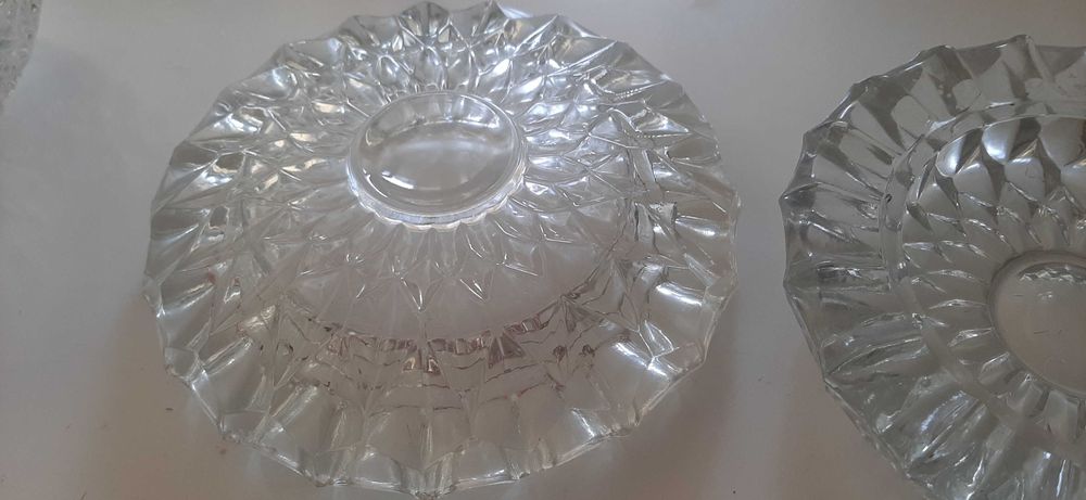 Kryształowe szklane podstawki popielniczki