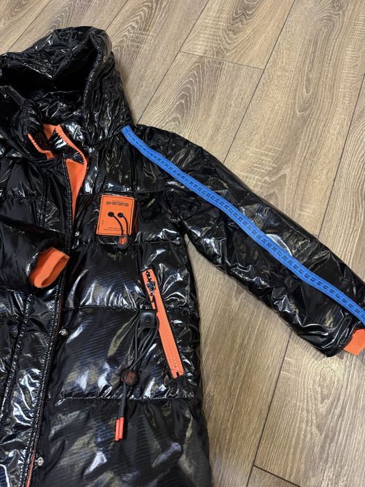 Зимова куртка пуховик на дівчинку р120-130