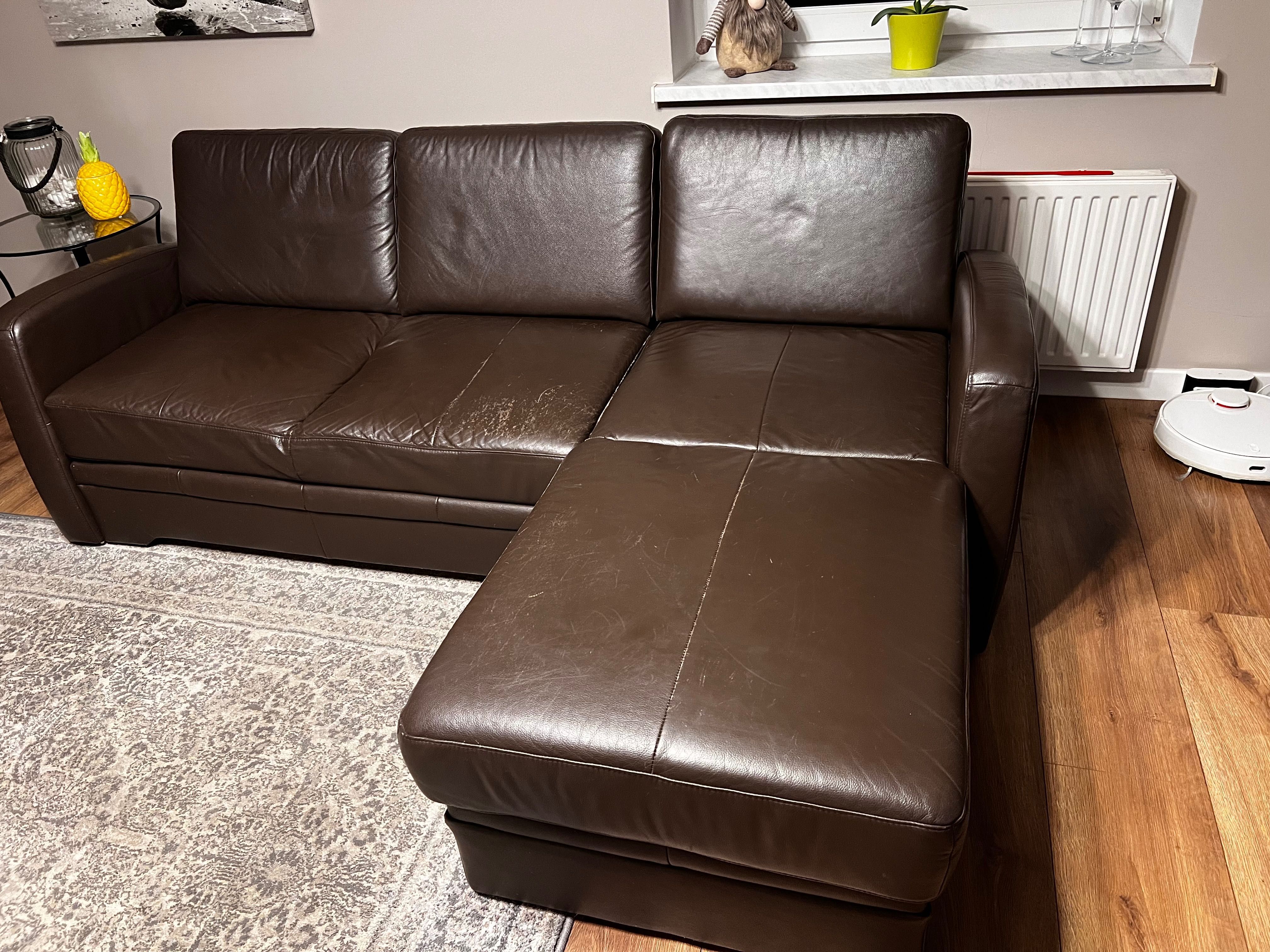 Skórzany narożnik + fotel firmy ETAP SOFA