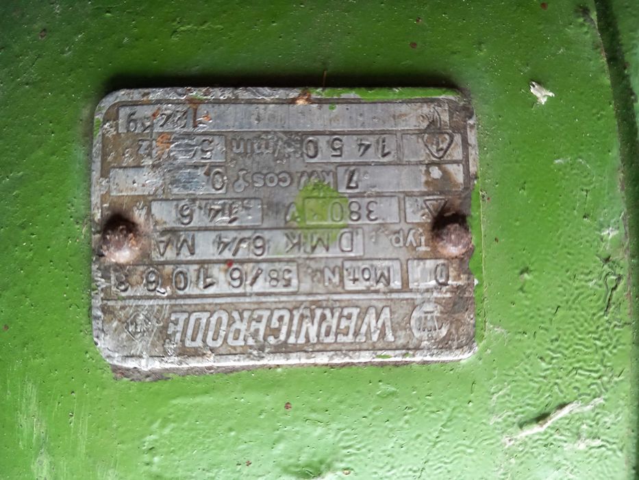 silnik elektryczny 3 fazowy, mocny 7 KW, 1450-obr/min