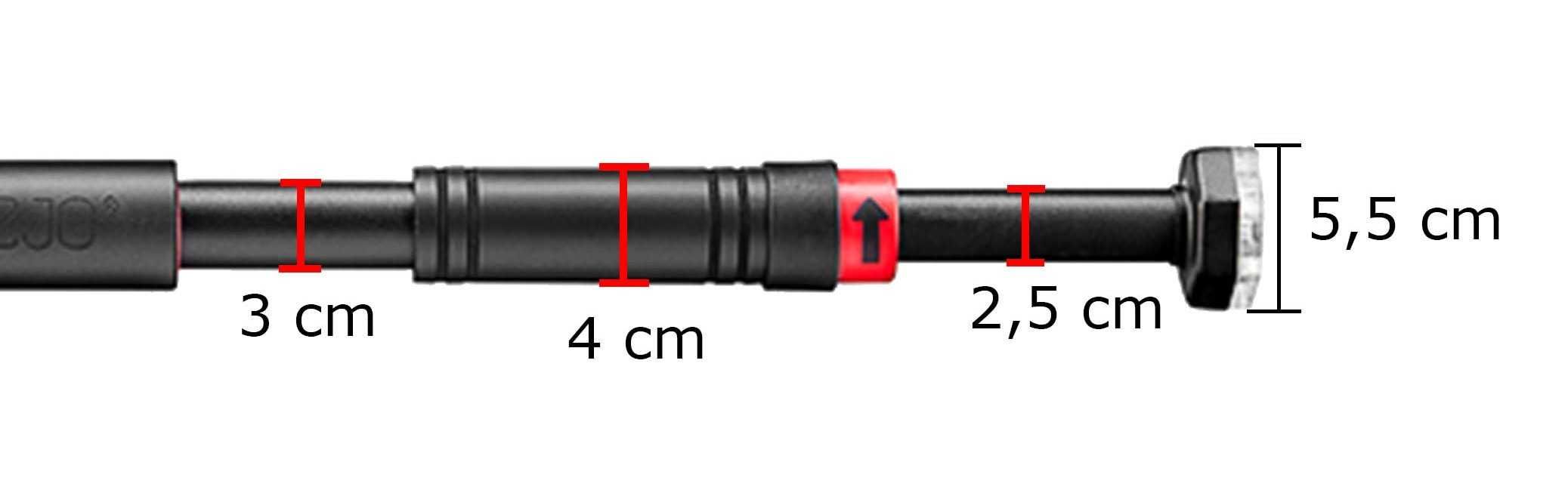 Drążek rozporowy do ćwiczeń 4FIZJO 66-100cm