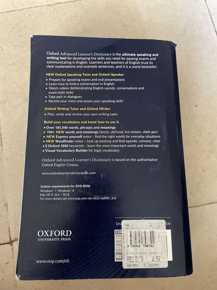 Oxford Advanced Learner’s Dictionary 9th edition