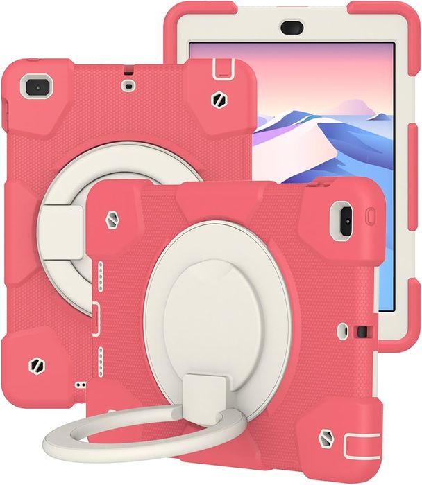 Etui do iPad Mini 5/4 7.9" z Podstawką i Paskiem na Ramię Różowe