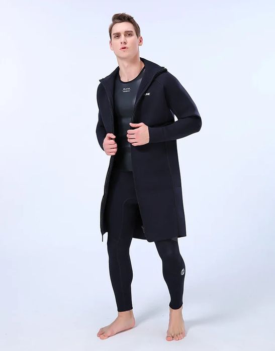 Kurtka płaszcz neoprenowa z kapturem do nurkowania surfing EU 52 L