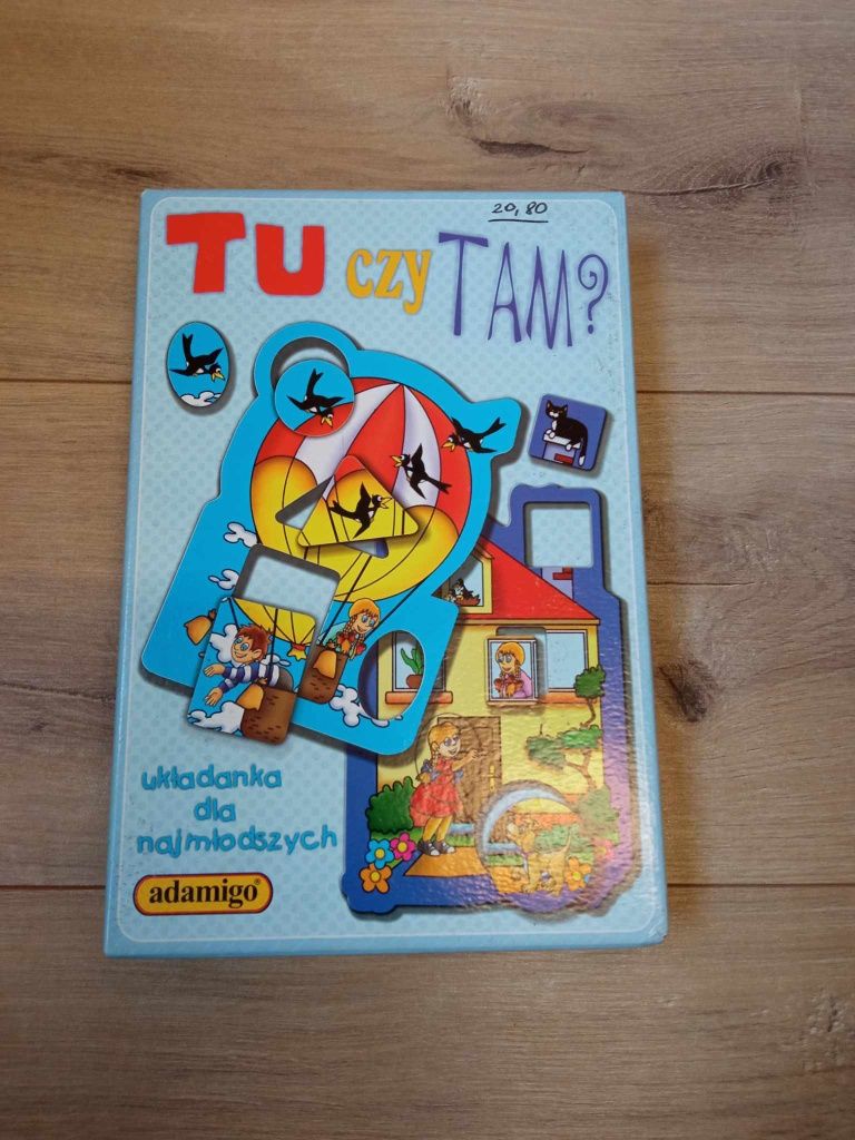 Tu czy tam - puzzle 2+