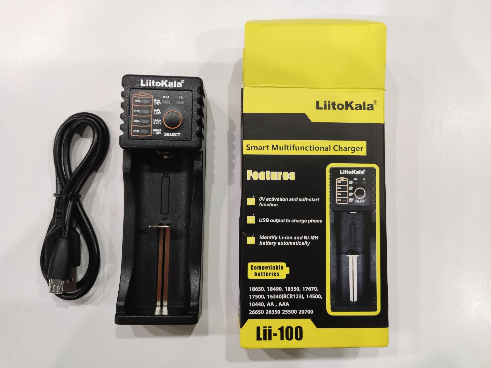 LiitoKala lii-100 Универсальсальное зарядное устройство , powerbank.