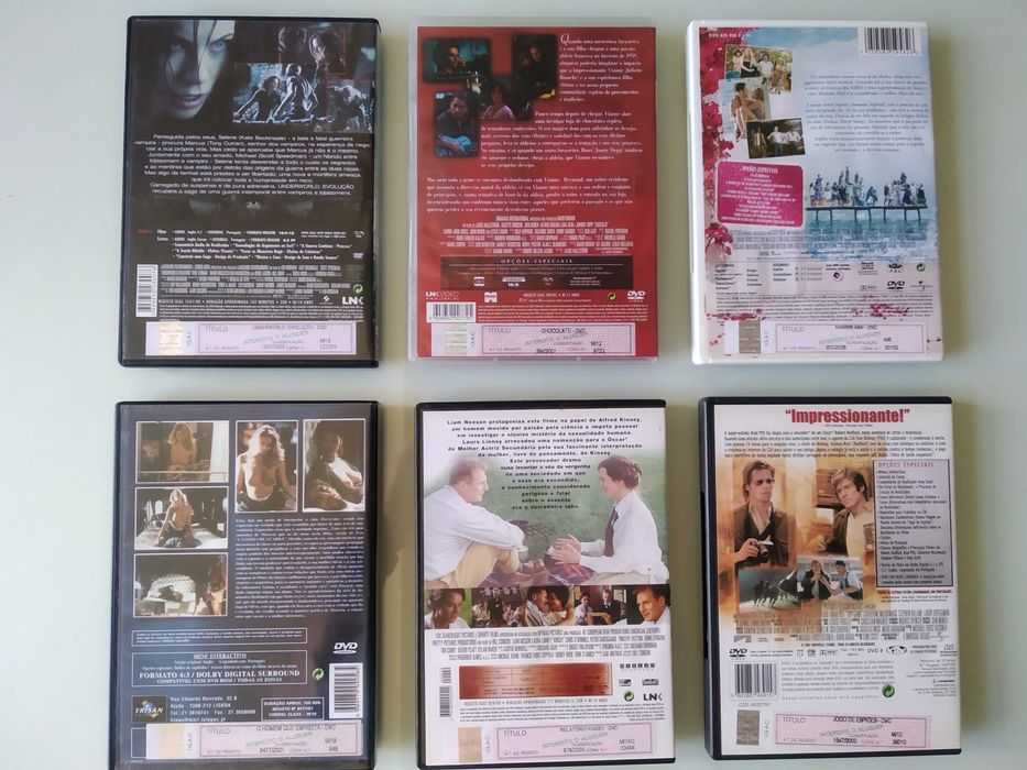 Vários Filmes DVD - vendo separado a 2€ e 3€