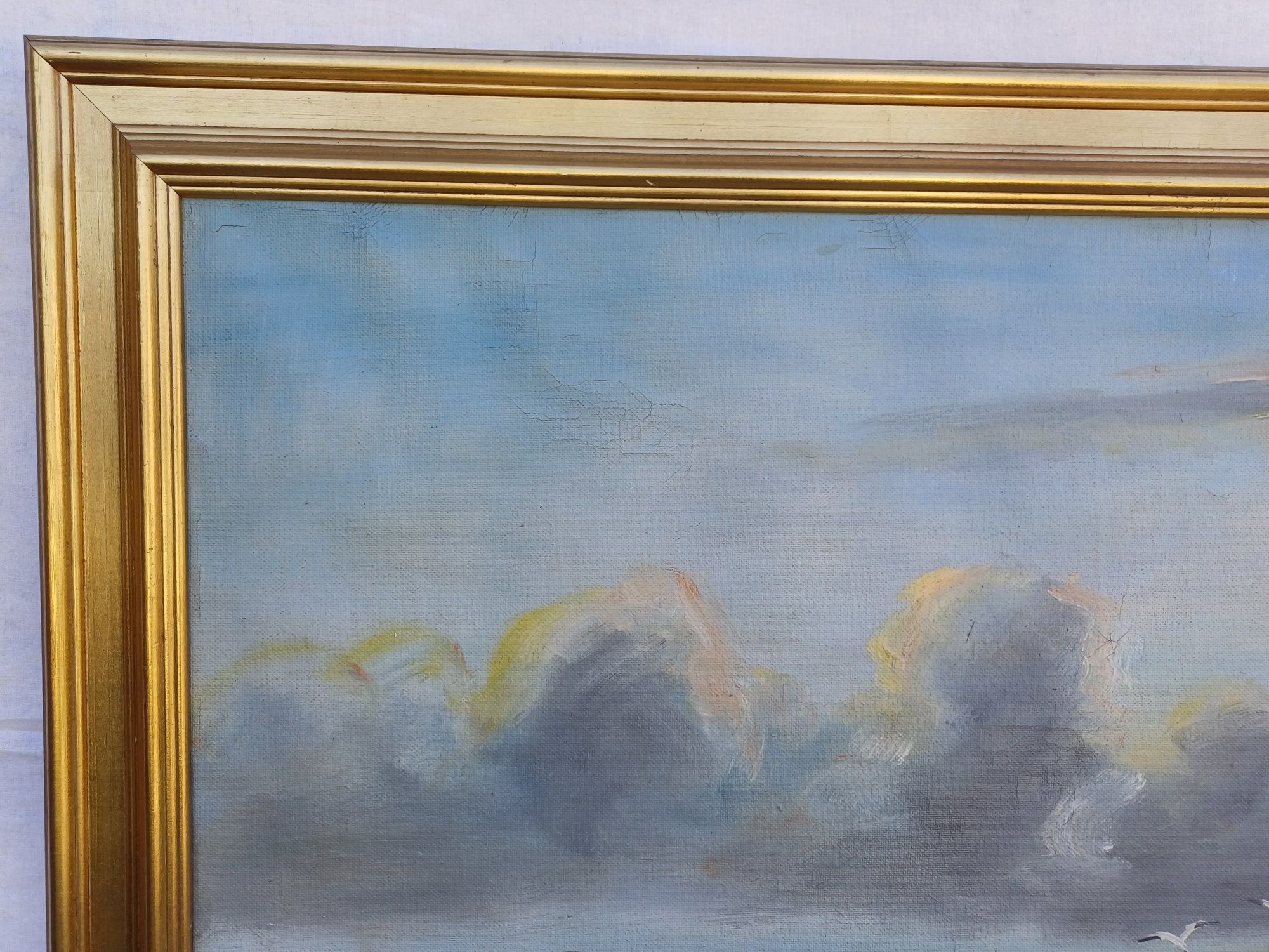 Stary obraz na płótnie William Nielsen