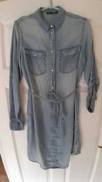 Sukienka ciążowa, jeans, lyocell ,38,Esmara