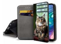 Etui zamykane na telefon kot Maine Coon iPhone Samsung Huawei Xiaomi