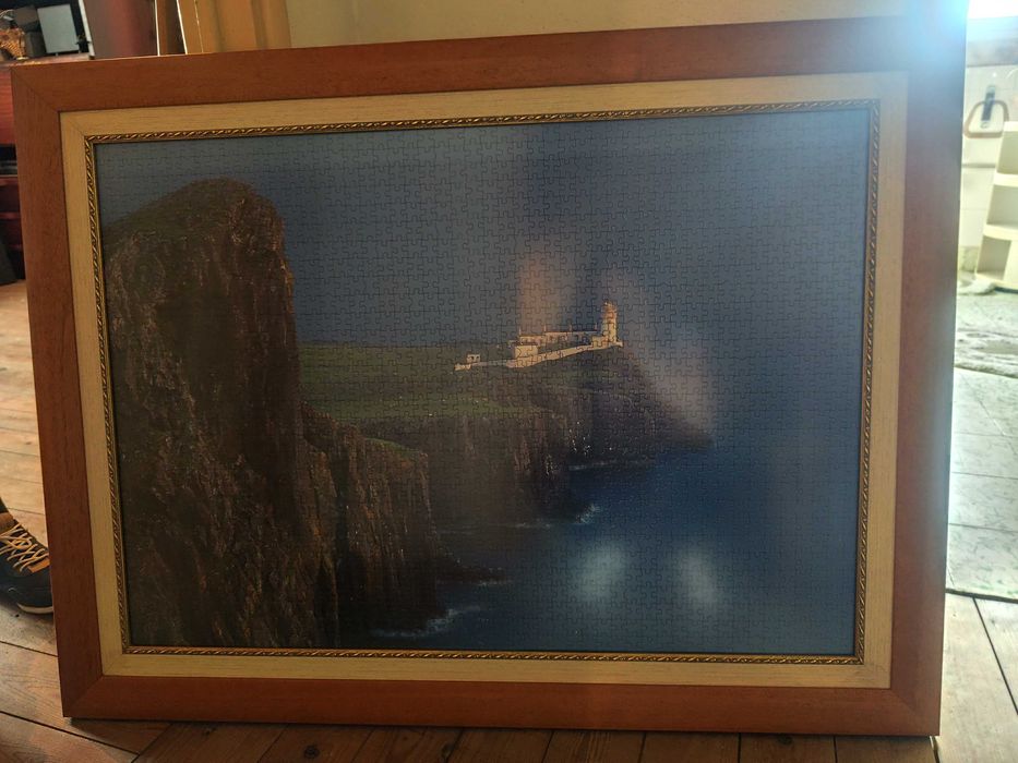 Quadros decorativos de puzzles emoldurados