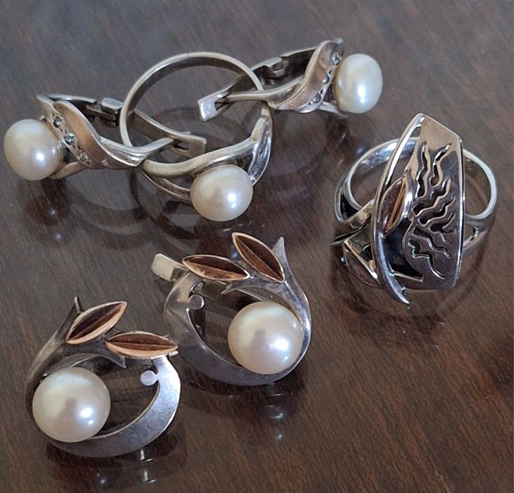 Срібло 925 проби з золотом