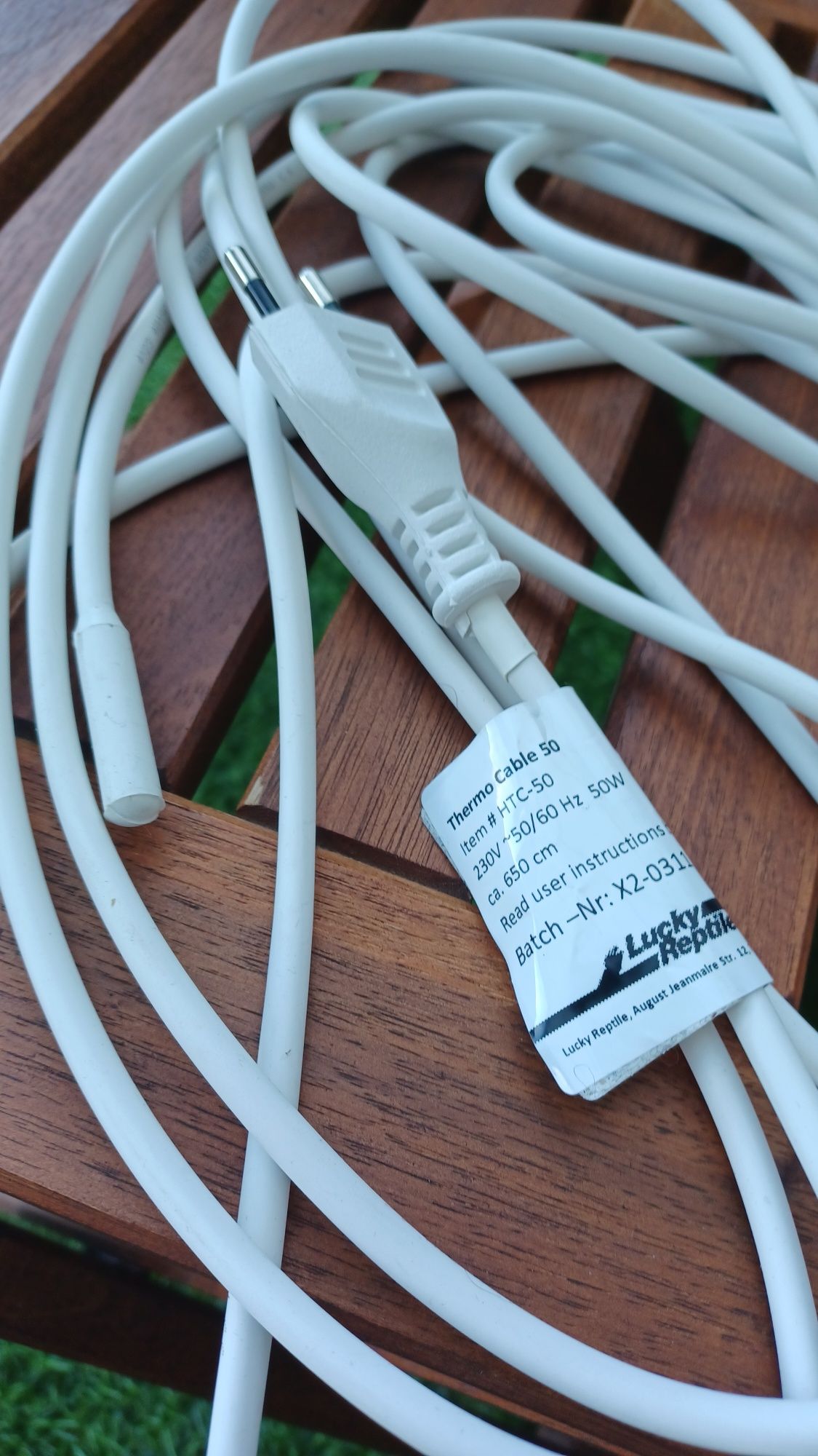 Lucky Reptile Thermo Cable - Kabel grzewczy do terrariów 50 W - 6,5 m