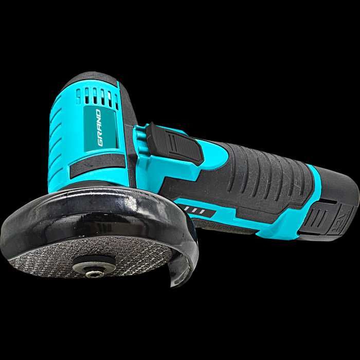 Міні болгарка акумуляторна Grand МШУ-12Li (75мм диск/12V, 2x2Аг)