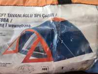 Namiot 3 Osobowy Bergen 245cm X 215cm Plus Zadaszenie