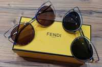 Damskue metalowe okulary przeciwslonieczne FF0176 od Fendi!