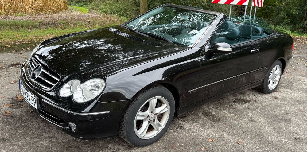 **Mercedes Benz CLK 200K 163km, W209, cabrio, skóry, automat**