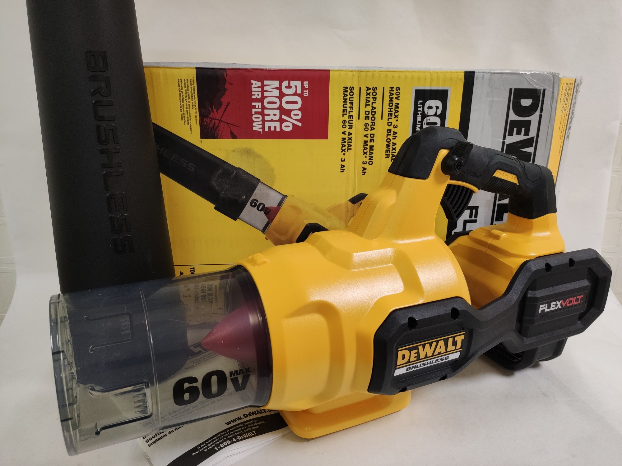 Оригінальний акумуляторний повітродув DeWALT DCBL772b Flexvolt 60V