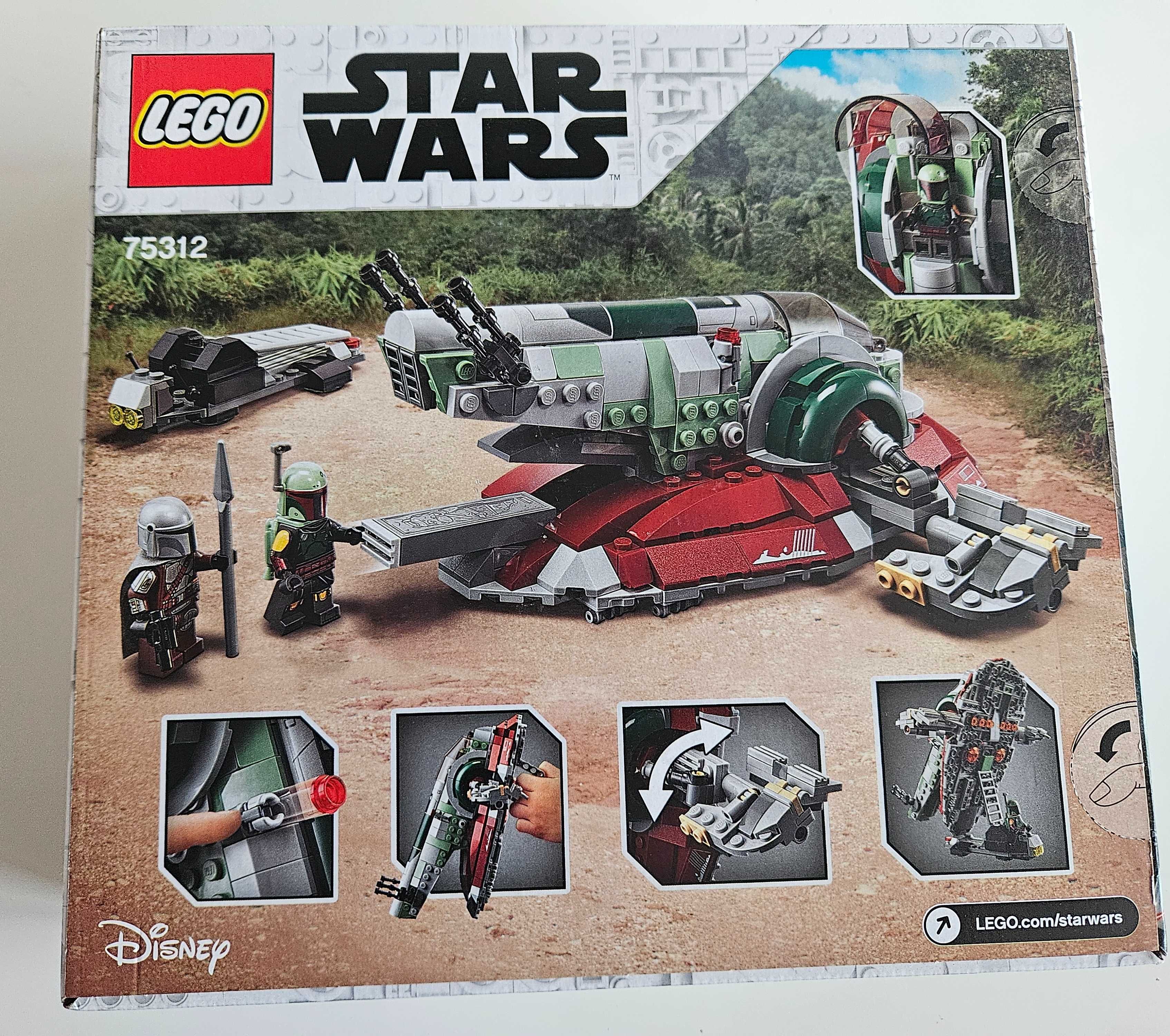 NOWE LEGO Star Wars 75312 Statek kosmiczny Boba Fetta - Slave-1