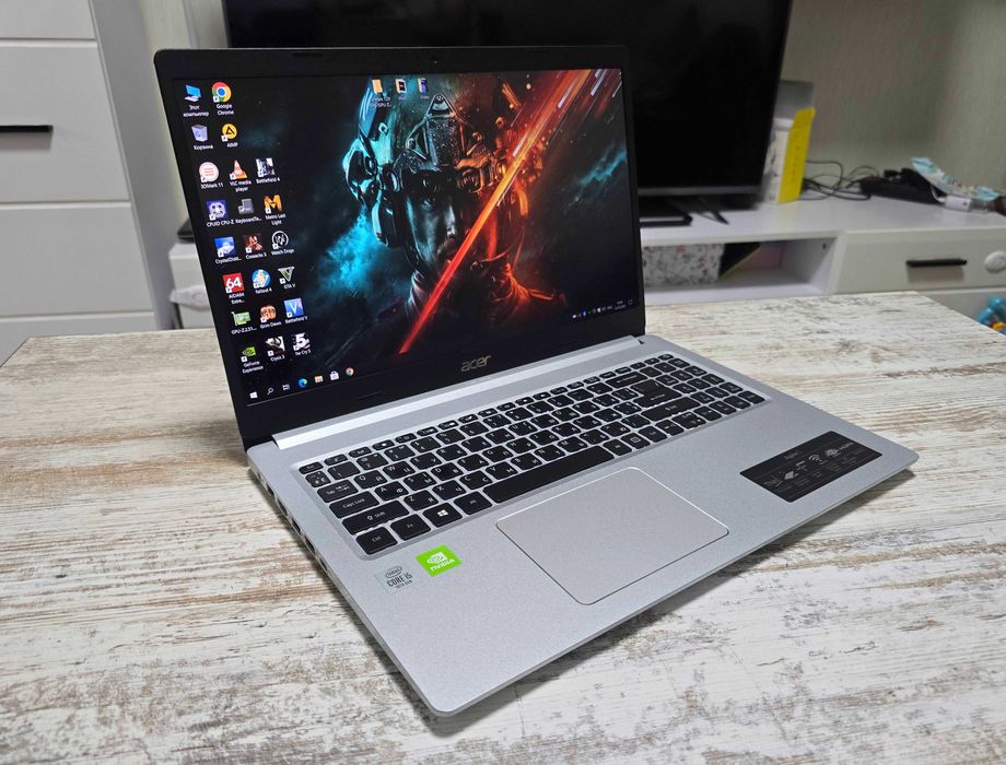 2023г. Игровой Acer 15.6" IPS Core i5-10Gen/Nvidia MX350/16GB/SSD 512G