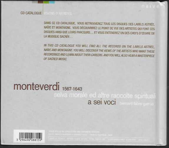 Claudio Monteverdi: Selva Morale a sei voci. (1641).