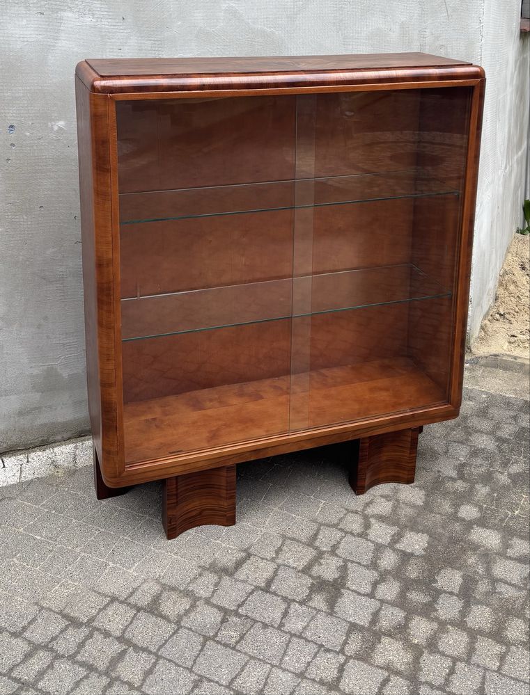 Witrynka Orzech Art Deco Antyk Po Renowacji Idealna