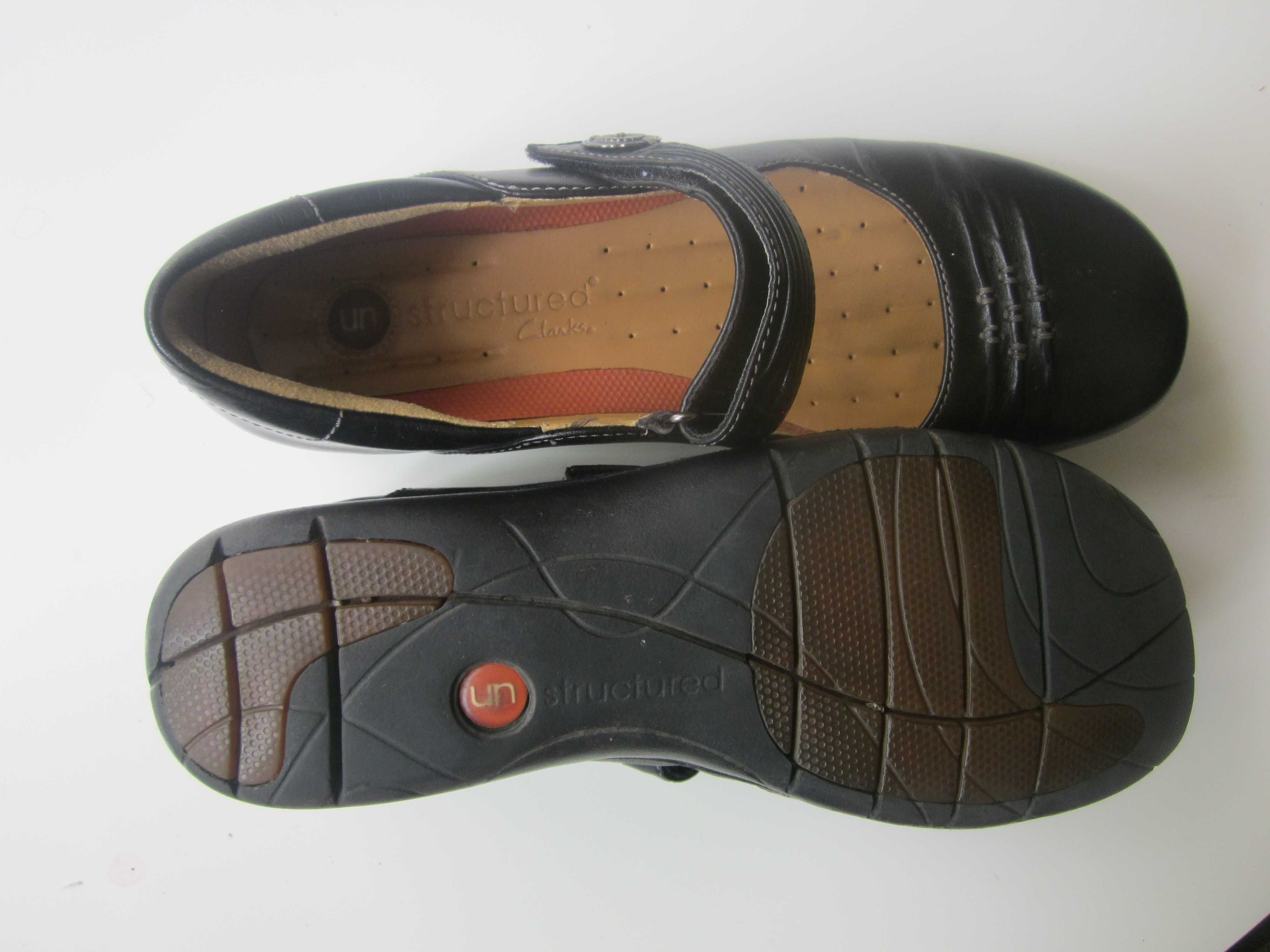 CLARKS STRUCTURE Balerinki r.40 26cm SKÓRA Stan J.NOWE Okazja