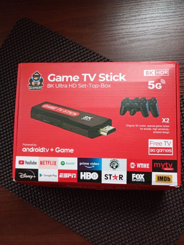 Game Tv Stick 8K Ultra HD Set-Box