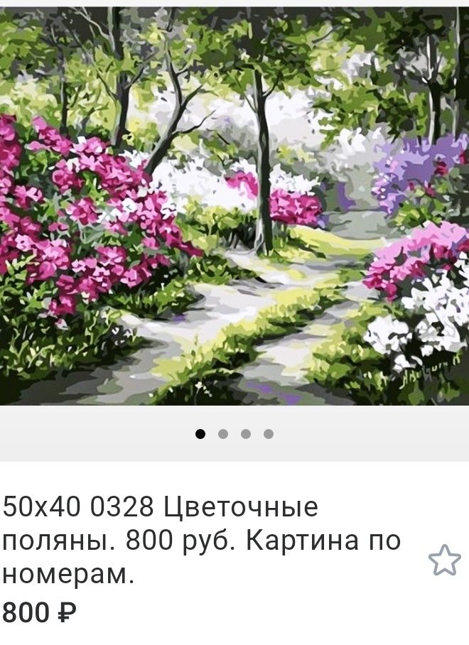 Картины по номерам, 50*40. Луганск, 8$ по курсу.