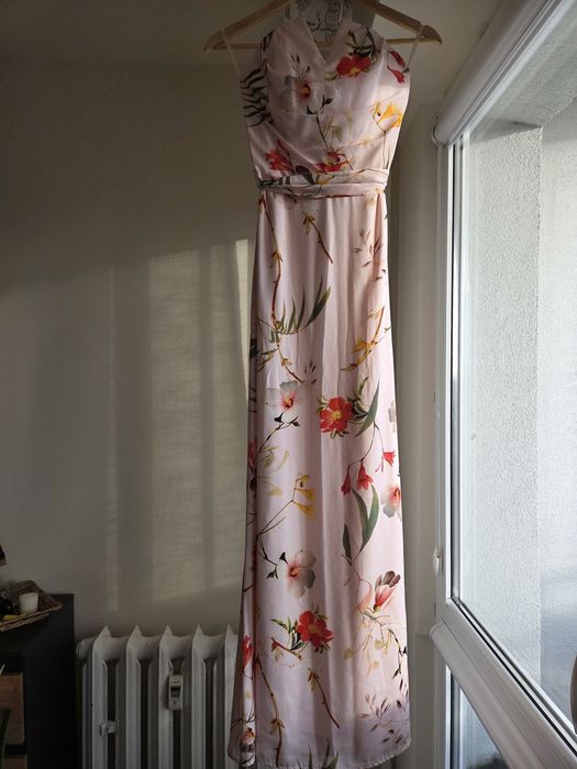 Ted Baker London sukienka maxi w kwiaty, rozm. 0 (XS)