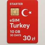 Karta eSIM TURCJA Roaming Internet 10GB