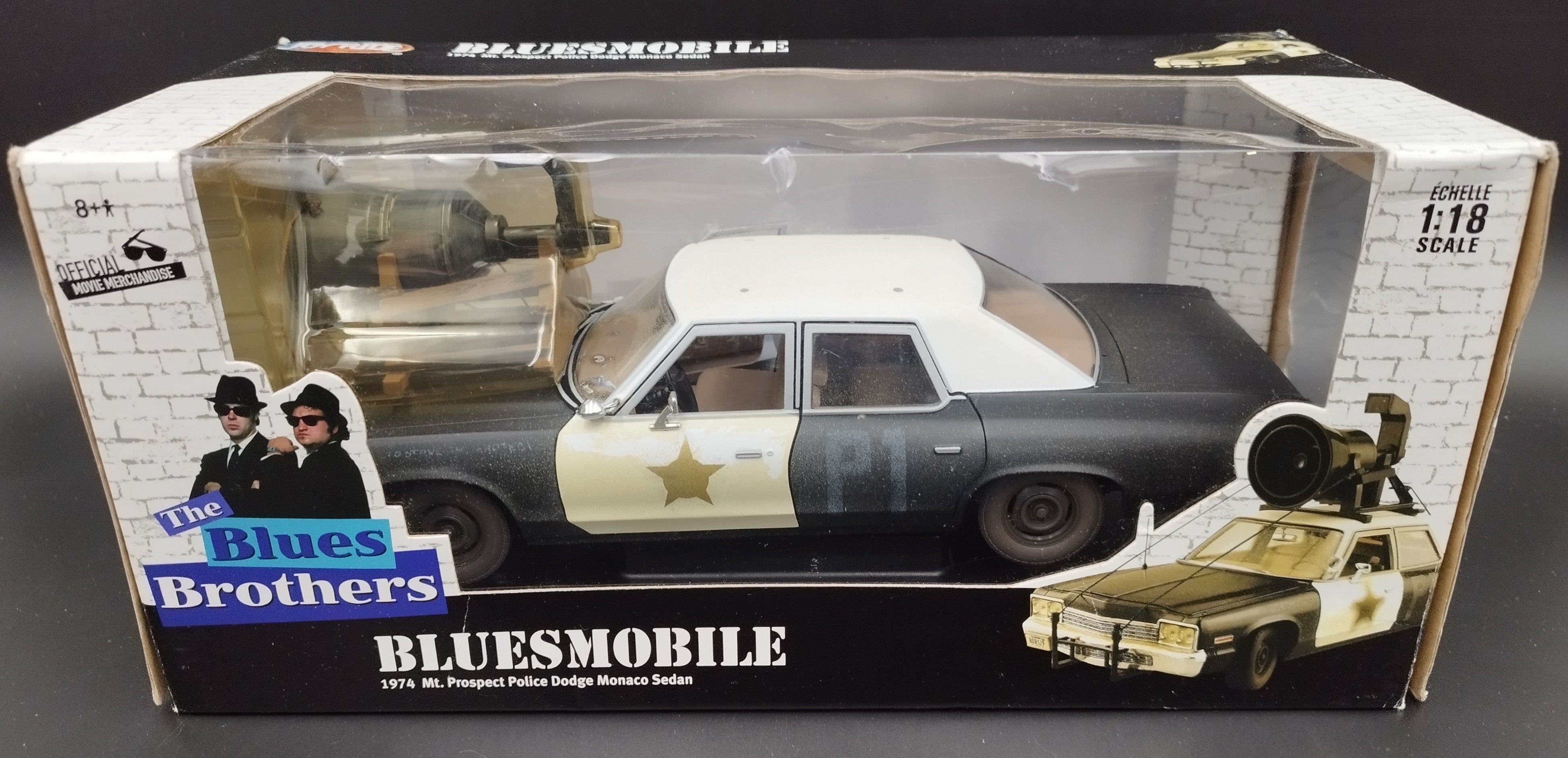 1:18 Joyride BLUES BROTHERS  Movie Car Police 1974 Dodge Monaco model