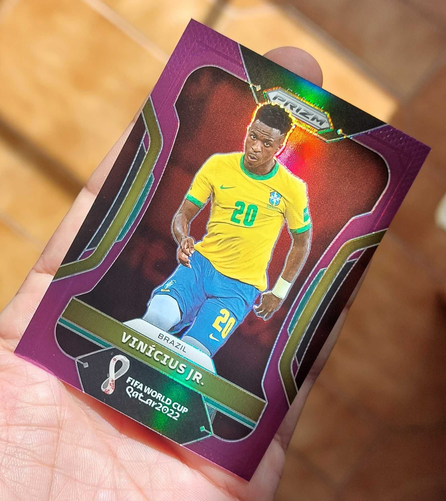 World Cup 2022 Prizm Vinicius Jr. #36 Purple /199 Brazil