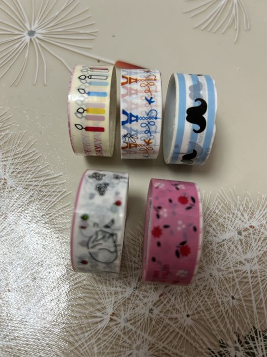 Дитячий кольоровий скотч, 5 штук.