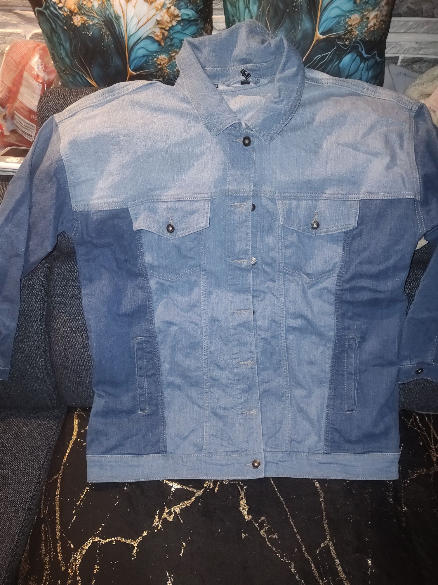 Katana jeansowa plus size