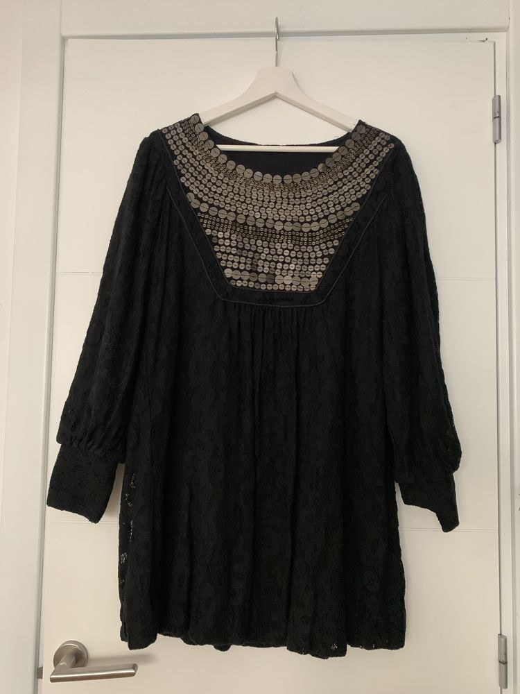Sukienka Vintage - złote blaszki - S/M