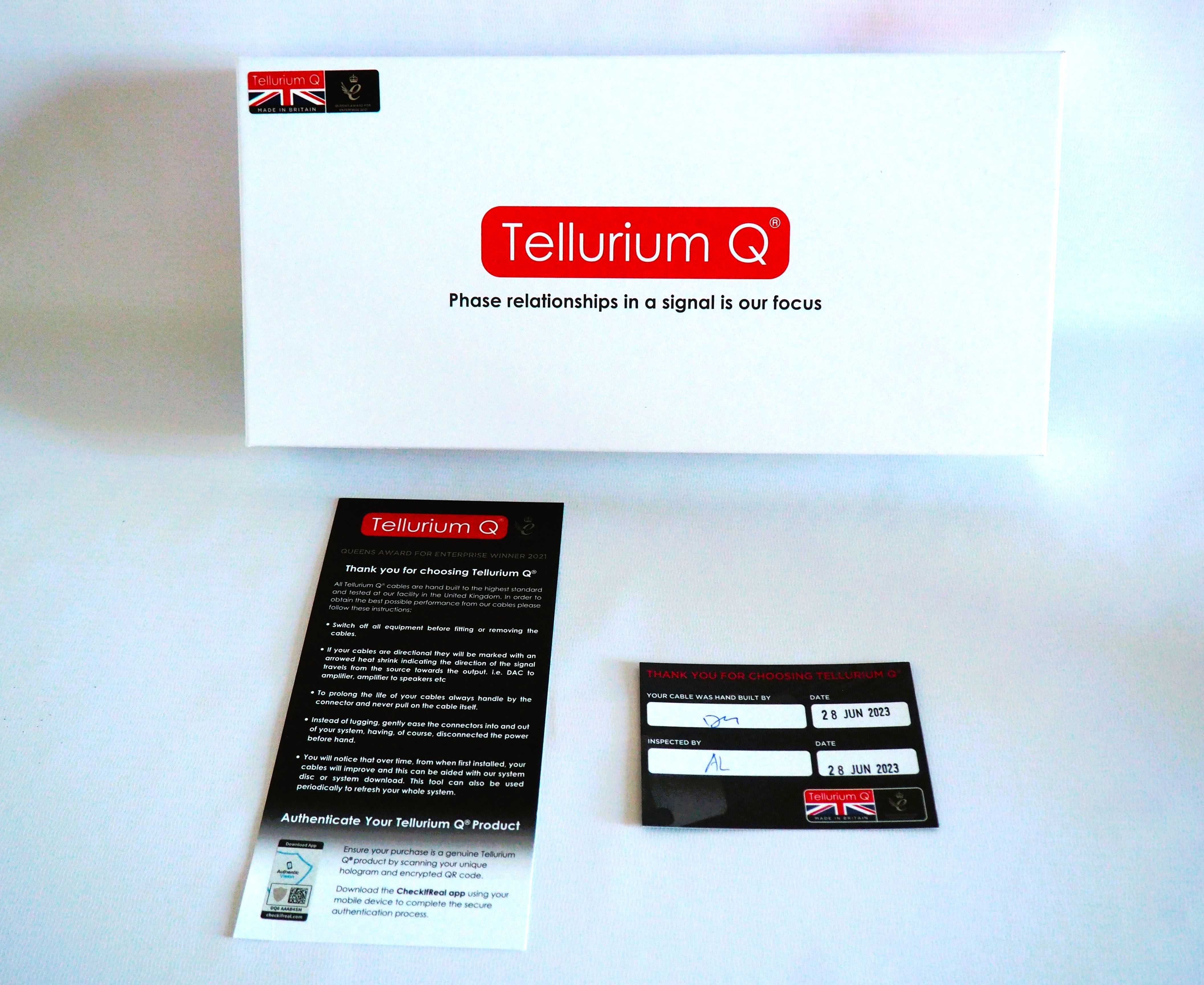 Tellurium Q Ultra Silver II Waveform -cyfrowy RCA 1m/promocja !!!