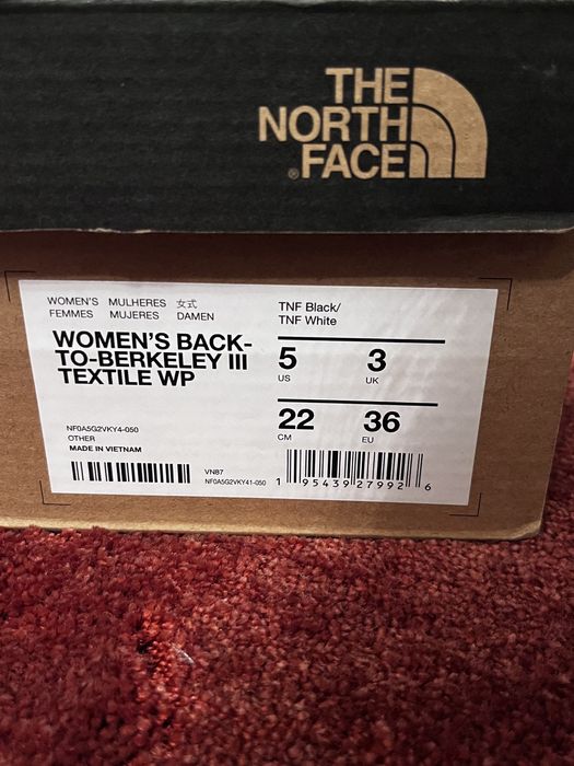 The North Face buty trekkingowe zimowe damskie czarne