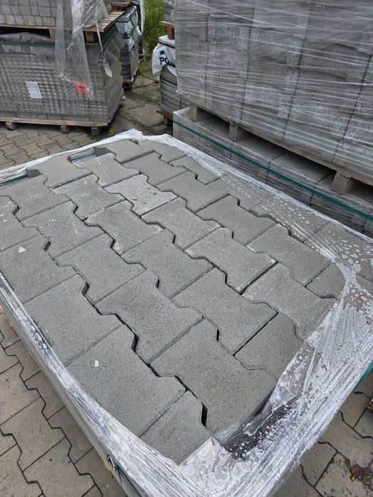 Kostka brukowa, przemysłowa Behaton, Tetka 8 szara Gatunek II Okazja !