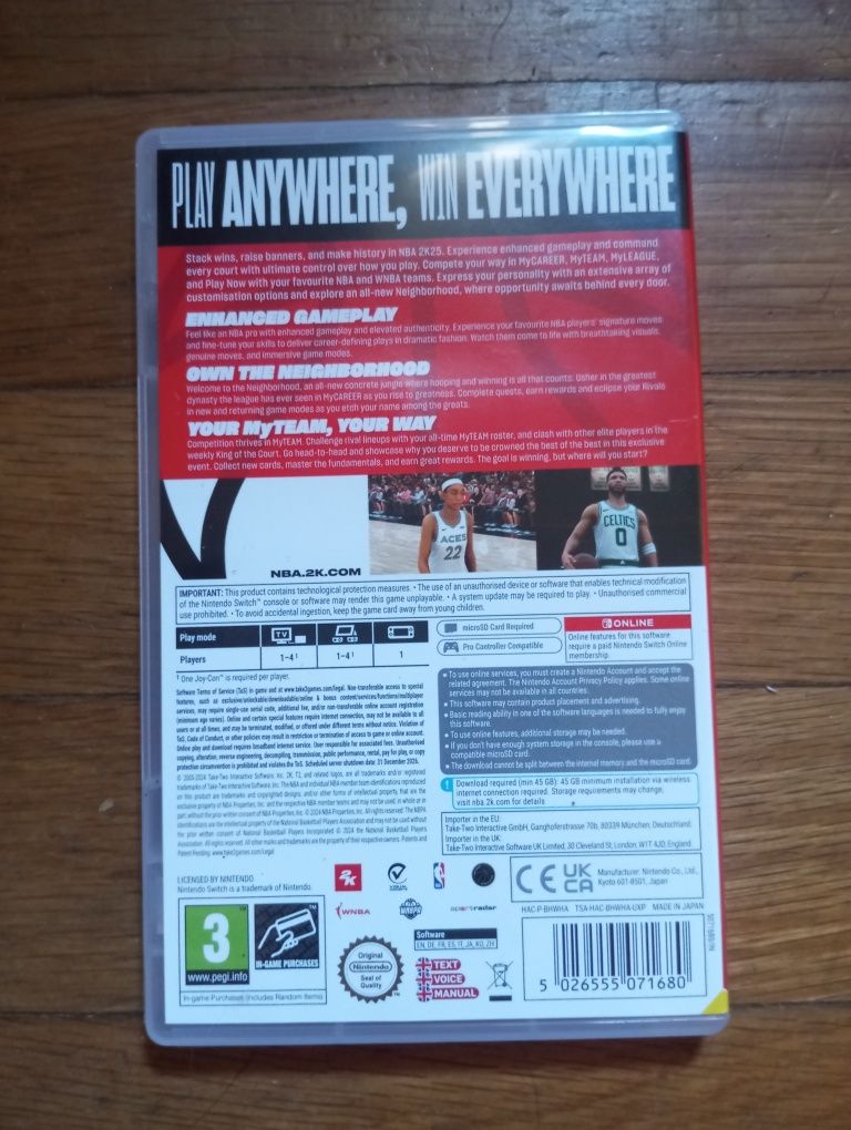 NBA 2k25 - Nintendo switch