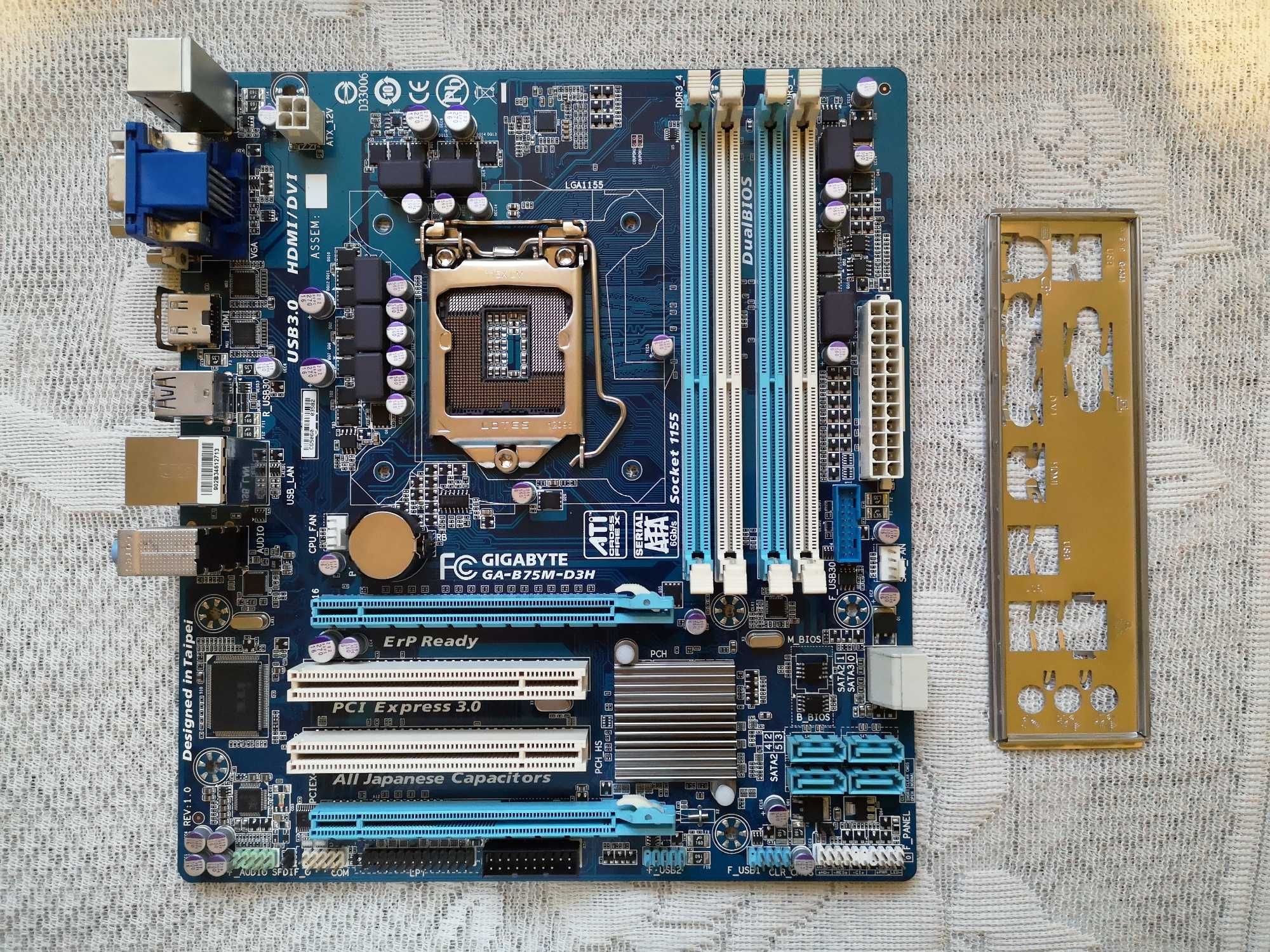 Материнська плата Gigabyte GA-B75M-D3H  (Socket 1155)