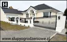 Słupy stylowe betonowe otynkowane dworkowe ogrodzeniowe
