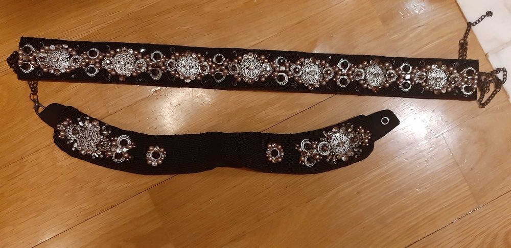 Cinto e Gola Zara missangas