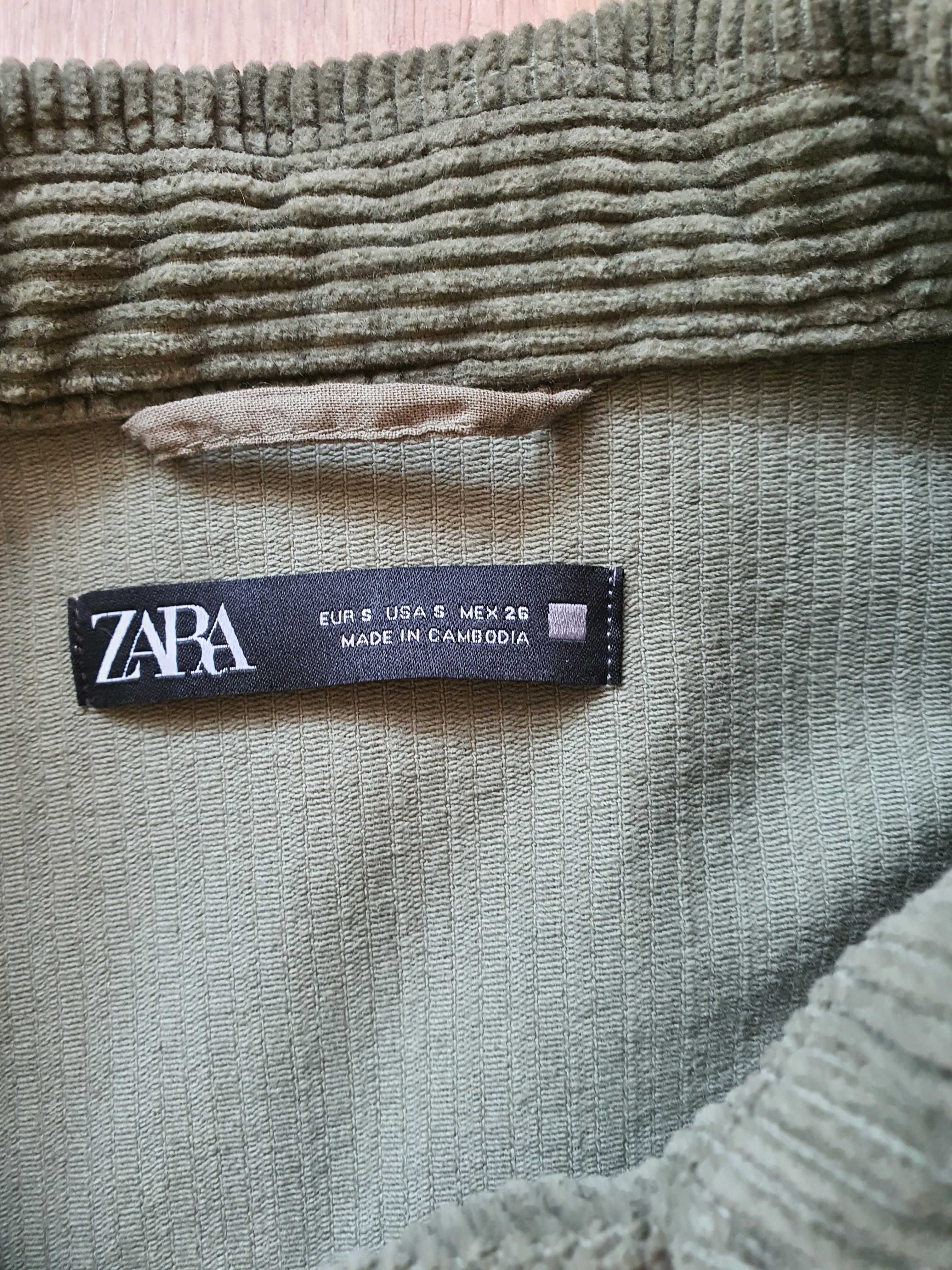Zara sztruksowa kurtka oversize
