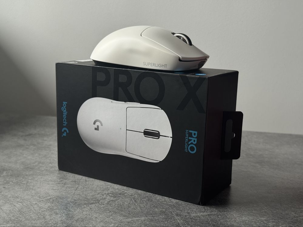 Mysz Gamingowa Logitech PRO Superlight | Cały zestaw | Idealny stan