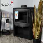Чавунна піч камін Ravan Deluxe 14 кВт на дровах в наявності