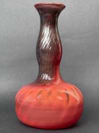 stary ciekawy szklany wazon czerwony, Tarnowiec