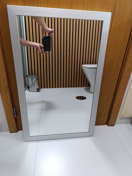 Espelho alumínio WC 80*50 cm