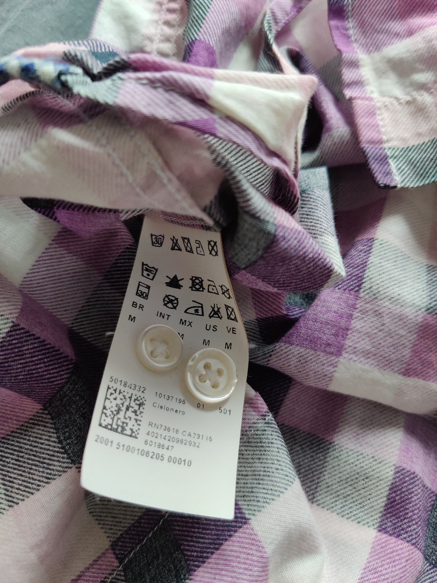 Koszula Hugo Boss Orange M kratka brasil lekka