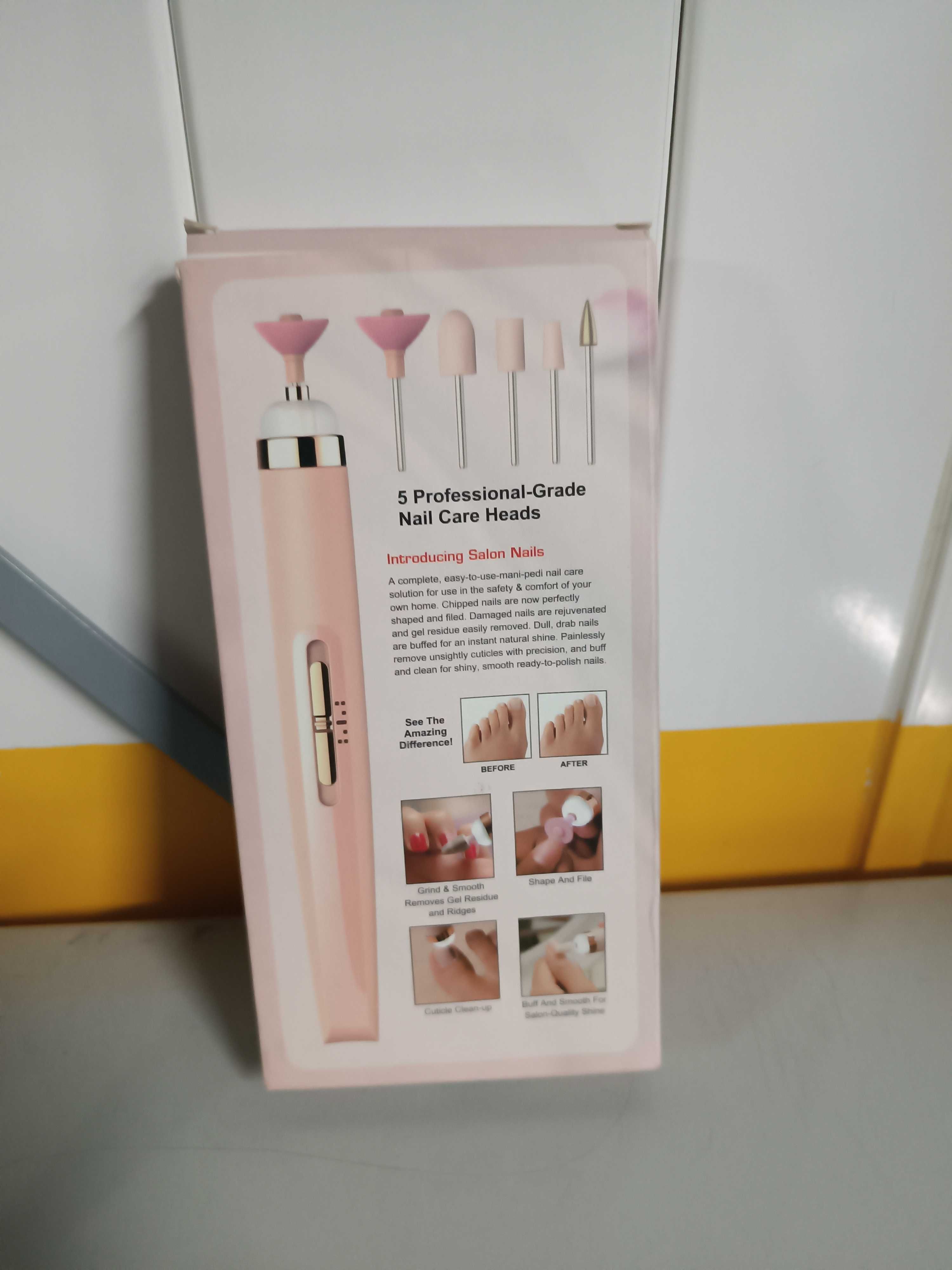 Lima eléctrica para unhas portátil USB - COMO NOVO